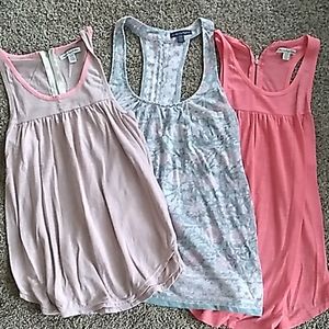 Lot of 3 Americam eagle tank tops